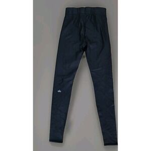 Alo Yoga Leggings Womens Metallic Black‎ No Size tag~ fits XS